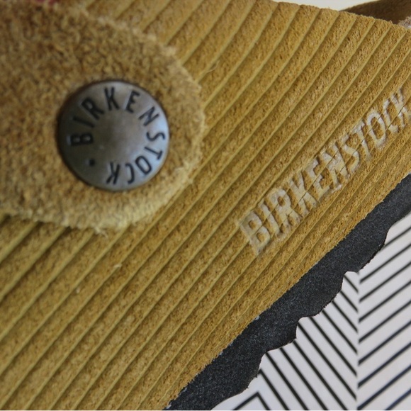 Birkenstock Boston Clogs Corduroy Suede – Mustard Yellow 37 Or 6.5 - Picture 9 of 11